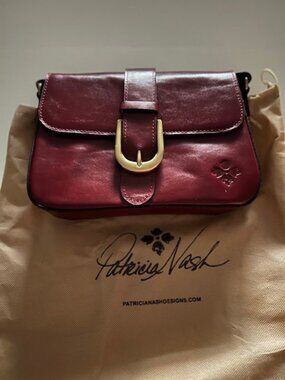 Patricia Nash Samala Leather Crossbody Oxblood- NWOT